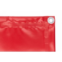 Bâche PVC 900g/m² rouge - 1,39 m x 1,53 m - avec sandow