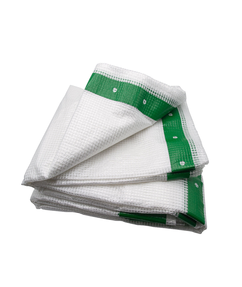 Bâche armée d'échafaudage bandes vertes 170g/m² Bâche armée d'échafaudage bandes vertes 170g/m²
