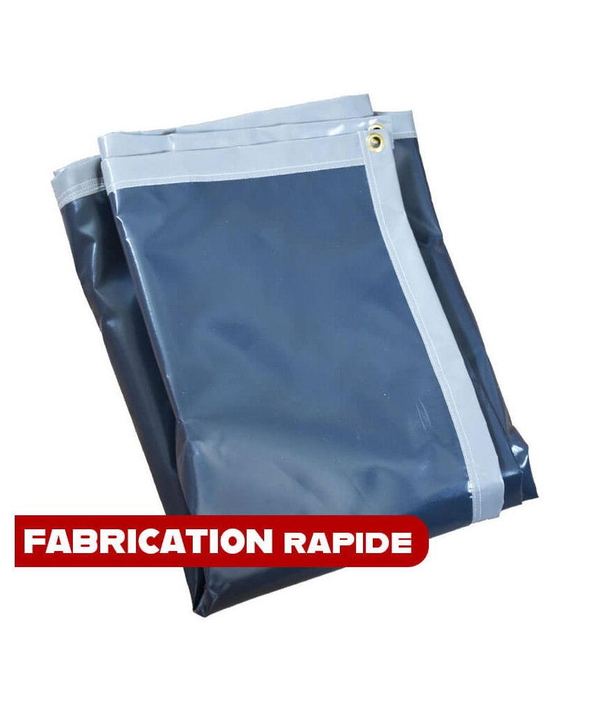 Bâche 650 g/m² sur mesure - Fabrication en moins de 3 jours
