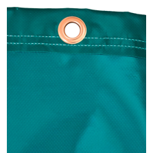 Finition Ourlet cousu vert