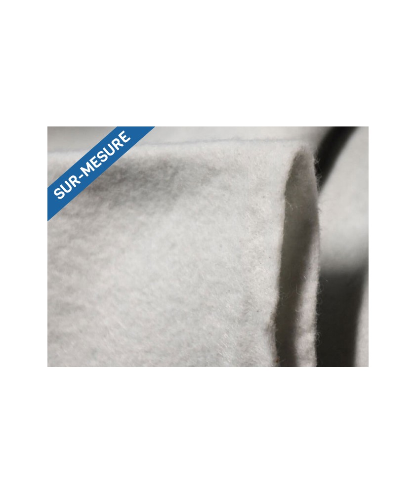 Géotextile non tissé blanc 300g/m² sur mesure