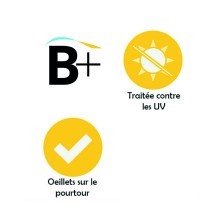 Filet de benne sur mesure polyéthylène 150g/m²